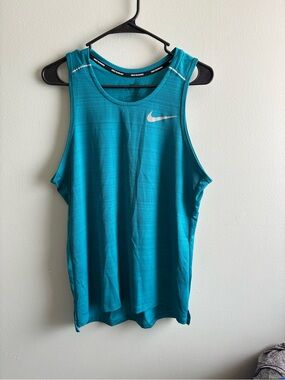 Nike Men’s Teal Athletic Dri-FIT Tank Top